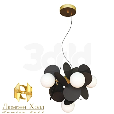 Elegant OM Chandelier "Lumien Hall 3D model image 1 