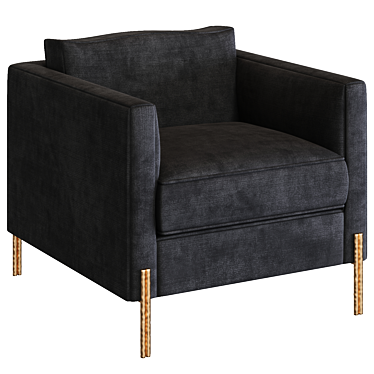 Elegant Melange Club Chair: Kelly Wearstler 3D model image 1 