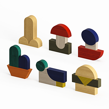 Sancal Wooden Icon Ornaments 3D model image 1 