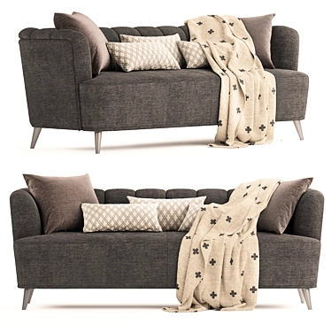 Elegant Penelope Sofa: Stylish and Comfortable 3D model image 1 