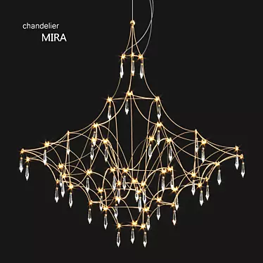 Quasar Mira Chandelier: Exquisite Illumination Masterpiece 3D model image 1 