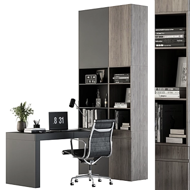 Stylish Home Office Furniture 3D model image 1 