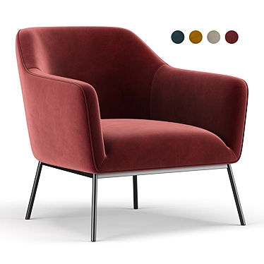 Elevate Your Comfort: Jive 32 Fabric Chair 3D model image 1 