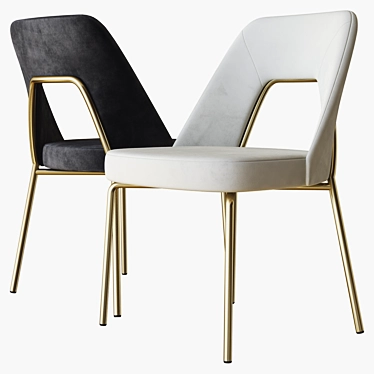 Sleek & Sophisticated: Flexform Joyce Chair 3D model image 1 