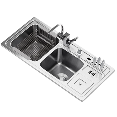 Hushun Double Slot Built-In Kitchen Sink