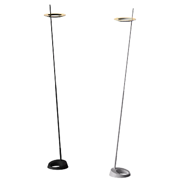 Sleek Ringlo Floor Lamp 3D model image 1 