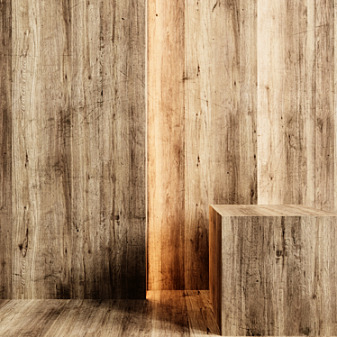 High-Quality Wood Textures with Normal Map 3D model image 1 