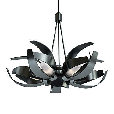 Elegant Corona 6 Chandelier 3D model image 1 