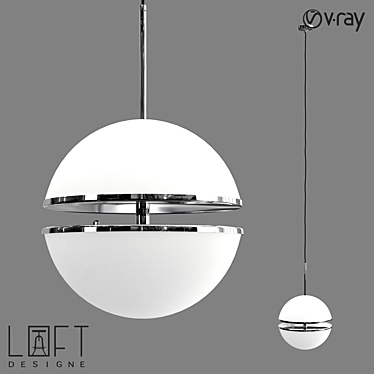 Modern Pendant Light with Loft Design 3D model image 1 