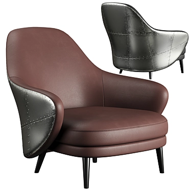 Aviator Gina Chair: Sleek and Stylish 3D model image 1 