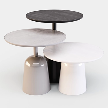 Title: Normann CopenHagen: Height-Adjustable Side Table 3D model image 1 