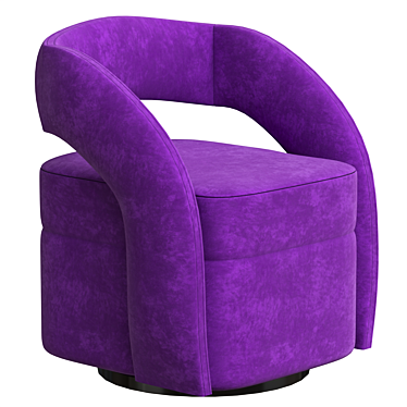 Swivel Armchair: Premium Comfort & Stylish Design 3D model image 1 