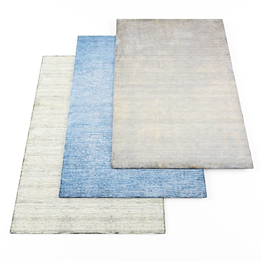 High Resolution Set of 4 Rugs 3D model image 1 