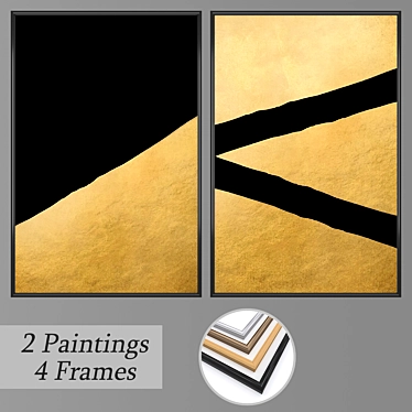 Multiframe Wall Art Set: No. 3317 3D model image 1 