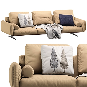 Luxurious Soft Dream Sofa by Flexform 3D model image 1 