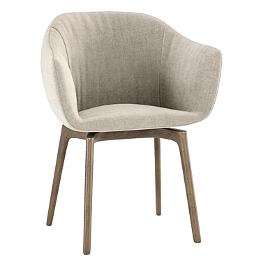 Modern Siena Easy Chair: Versatile, Stylish, and Comfortable 3D model image 1 