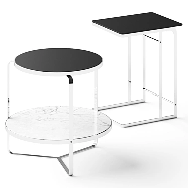 FlexForm Carlotta: Sleek Coffee Table Set 3D model image 1 