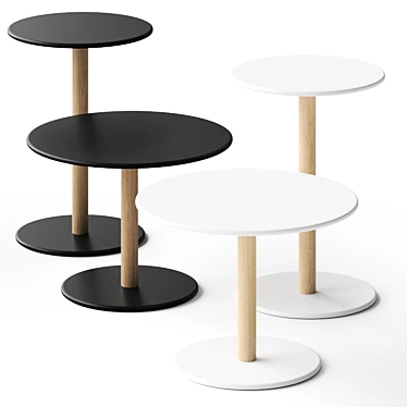 Sleek Coffee Tables Set 3D model image 1 