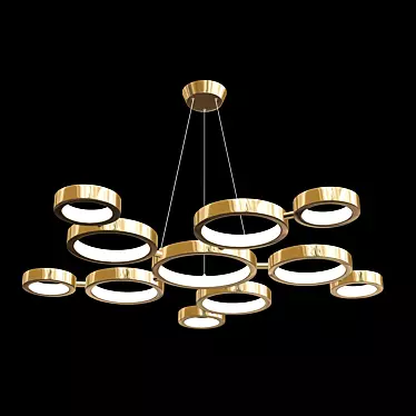 Modern LED Pendant Chandelier 3D model image 1 