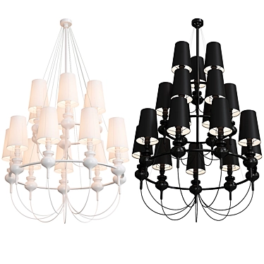 Elegant BLS Josephine Queen Chandelier 3D model image 1 