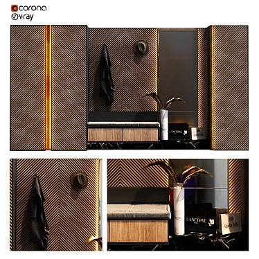 Elegant Hallway Set 2015 3D model image 1 