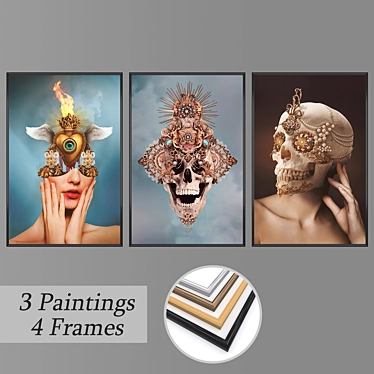 Artistic Wall Decor Set: No 3326 3D model image 1 