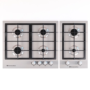 Electronicsdeluxe Gas Hob Duo 3D model image 1 