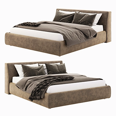 Altea Bed - Modern Elegance 3D model image 1 