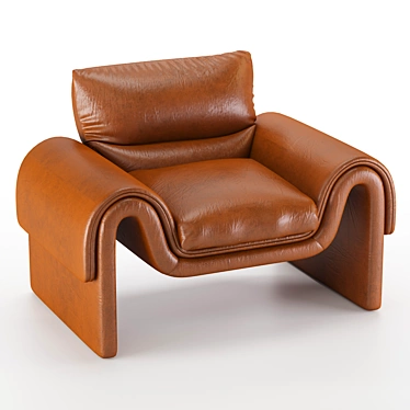 Retro De Sede Leather Chair 3D model image 1 