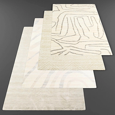 Modern Style Rug Set 3D model image 1 