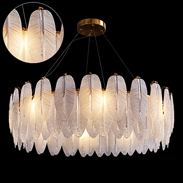 Lampatron Loreley Pendant: Elegant Design & Soft Lighting 3D model image 1 