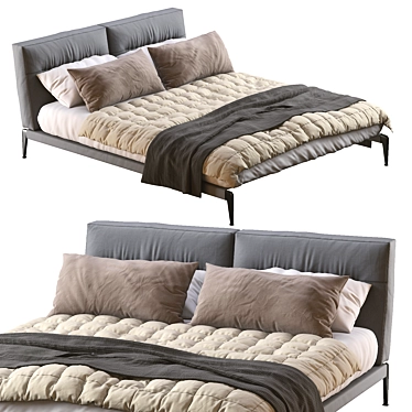 Flexform Adda Bed: Stylish and Comfortable 3D model image 1 