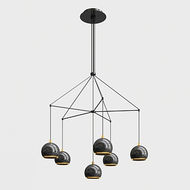 Elegant Lumion Chandelier: Illuminate Your Space 3D model image 1 