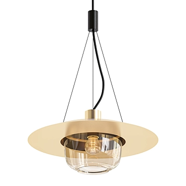 Industrial Loft Pendant Light ROSIN 3D model image 1 