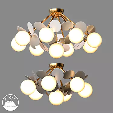 Lauren Сeiling Chandelier: Elegant & Stylish 3D model image 1 