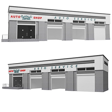 Auto Shop: Professional Car Servicing 3D model image 1 
