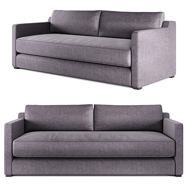 Skipton Sofa: Modern Comfort & Convenient Design 3D model image 1 