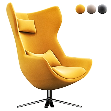 B&B Italia Metropolitan Armchair 3D model image 1 