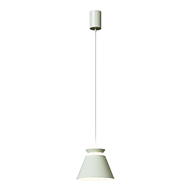 Naos Beige Minimalist Chandelier 3D model image 1 