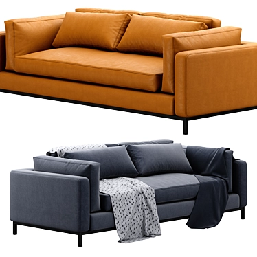 Modern Four Hands Sofa: Bennett Moon 3D model image 1 