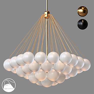 Elegant Bond Chandelier: Ø40/Ø80cm 3D model image 1 