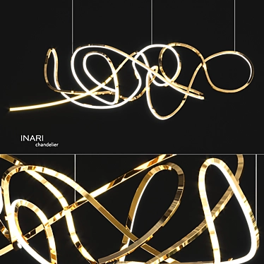 Elegance in Light: Inari Chandelier 3D model image 1 
