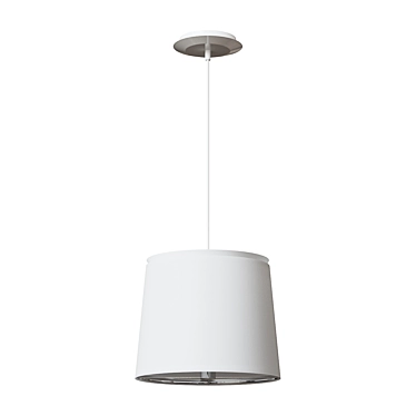 Savoy White Chandelier Base: Elegant Modern Lighting 3D model image 1 