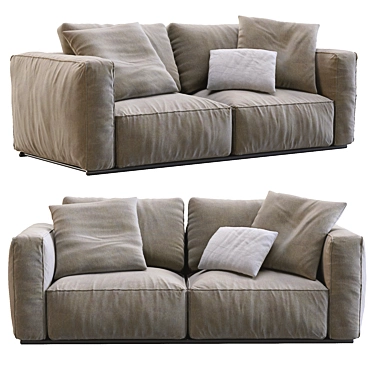 Elegant Poliform SHANGAI Sofa 3D model image 1 