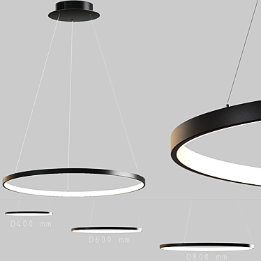 Contemporary Pendant Lights 095: Stylish and Budget-Friendly! 3D model image 1 