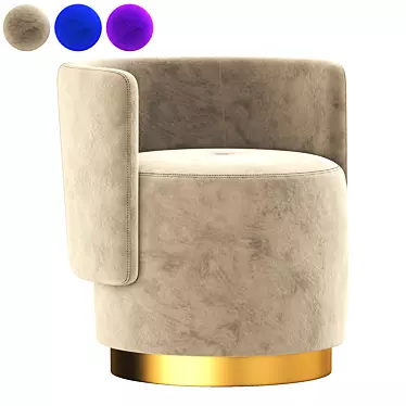 Contemporary Recessed Arm Sofas 3D model image 1 