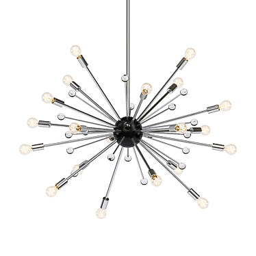 Dazzling 5-Arm Chandelier 3D model image 1 