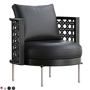 TORII NEST Contemporary Armchair 3D model image 1 