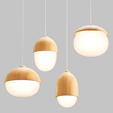 Modern Matte Hanging Lamps 3D model image 1 