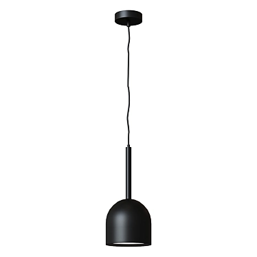 Minimalist Steel Pendant Lamp 3D model image 1 